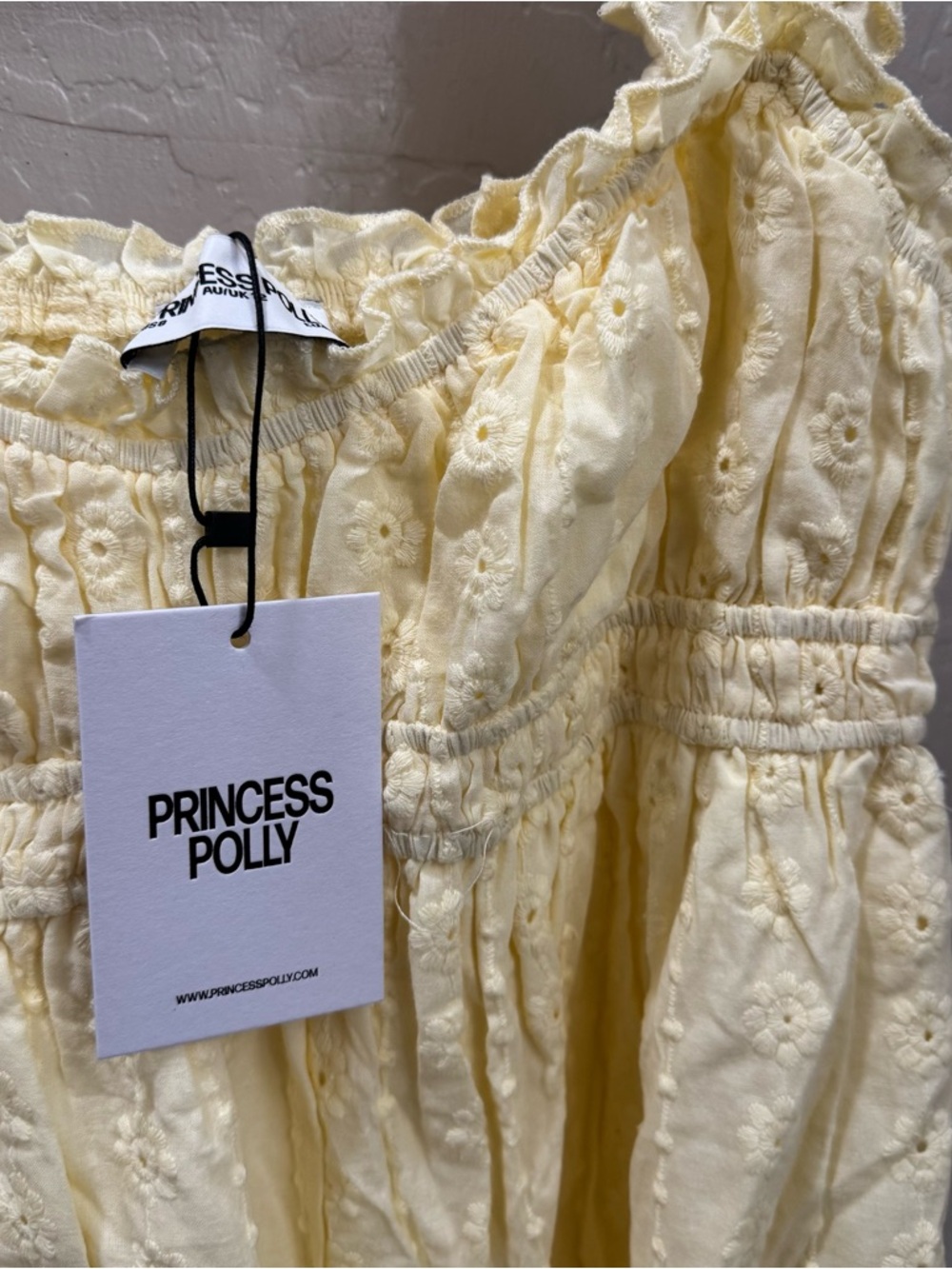 Princess Polly Carlita Mini Dress Yellow - Picture 4 of 6